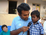 The District Collector with one of our kids