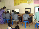 Children at Computer training classes